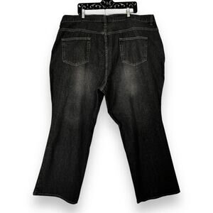 Vintage 90s Rigid Cotton Straight Jeans Faded Black Avenue Blues 26 Avg